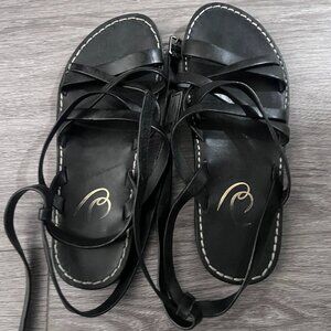 Size 7 Black Criss Cross Sam Edelman Sandals